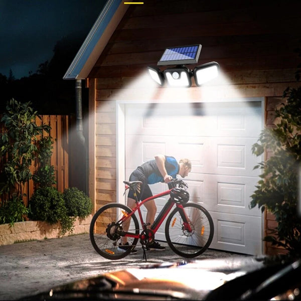 Lampa Solara 150W Leduri COB, Senzor de Miscare Prindere pe Perete - PromotiiZilnice
