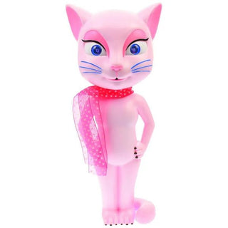 Talking Angela - Pisica vorbitoare interactiva roz pentru copii