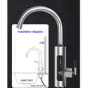 Robinet Electric Instant, Apa Calda, 3000W, IPX4, Rotire 360°
