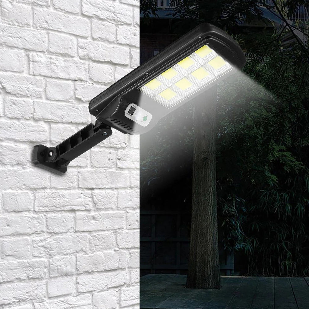 Lampa cu Incarcare Solara, Jortan 8 Celule, 100W, 160 LED-uri COB, Senzor de miscare - PromotiiZilnice