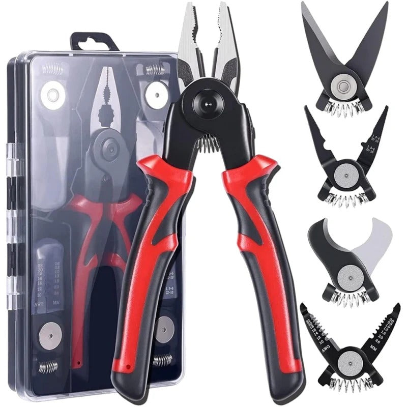 Cleste Electrician 5 in 1 ,Sertizare, Taiat si Deizolat Cabluri - PromotiiZilnice Imagine principală a produsului