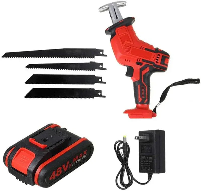 Fierastrau electric sabie, cu 2 acumulatori, 48V, 4 panze PromotiiZilnice