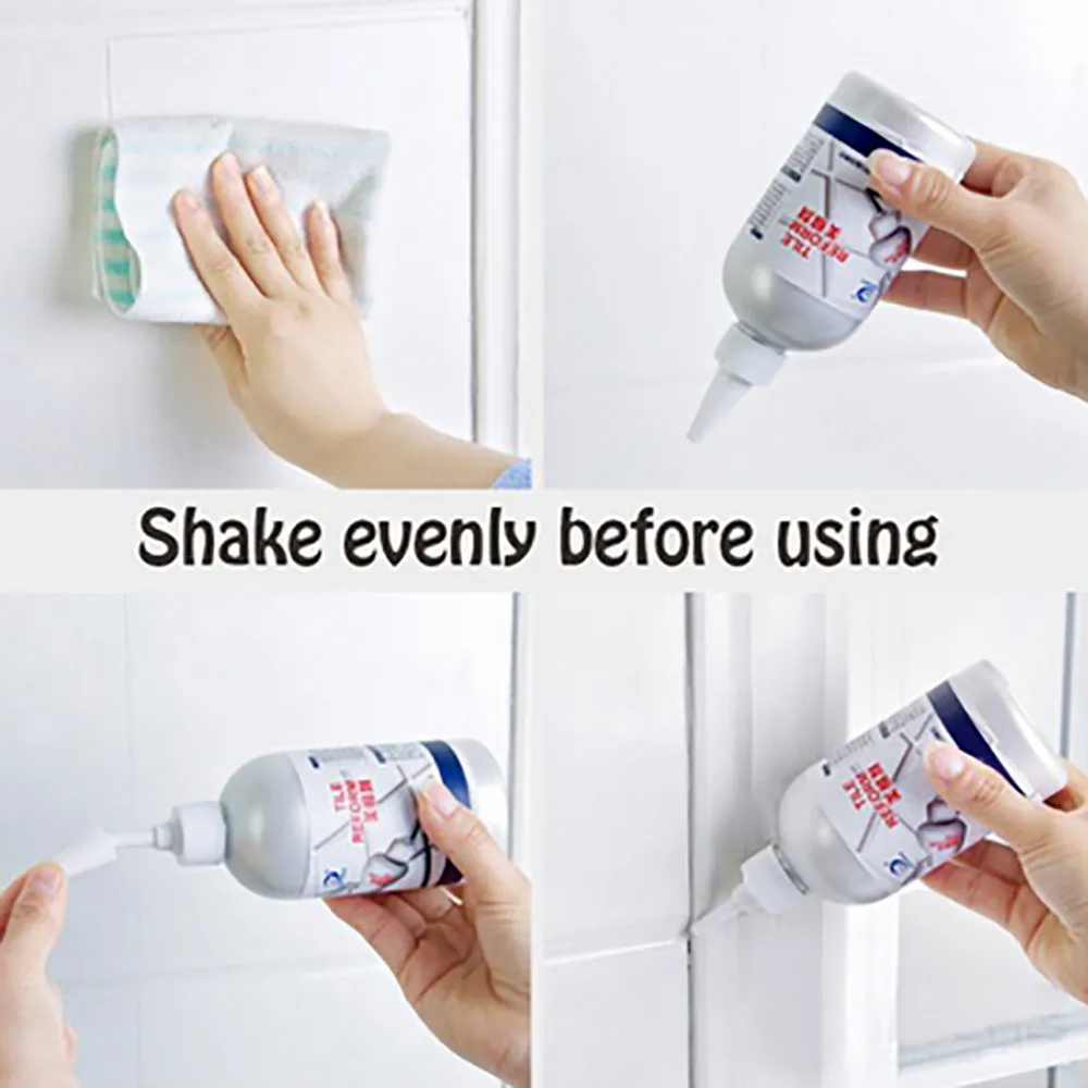 Set 2 x Umplutura Impermeabila pentru Rosturi de Gresie si Faianta, Etansare Rapida si Durabila, Alb, 150 ml/sticla - PromotiiZilnice