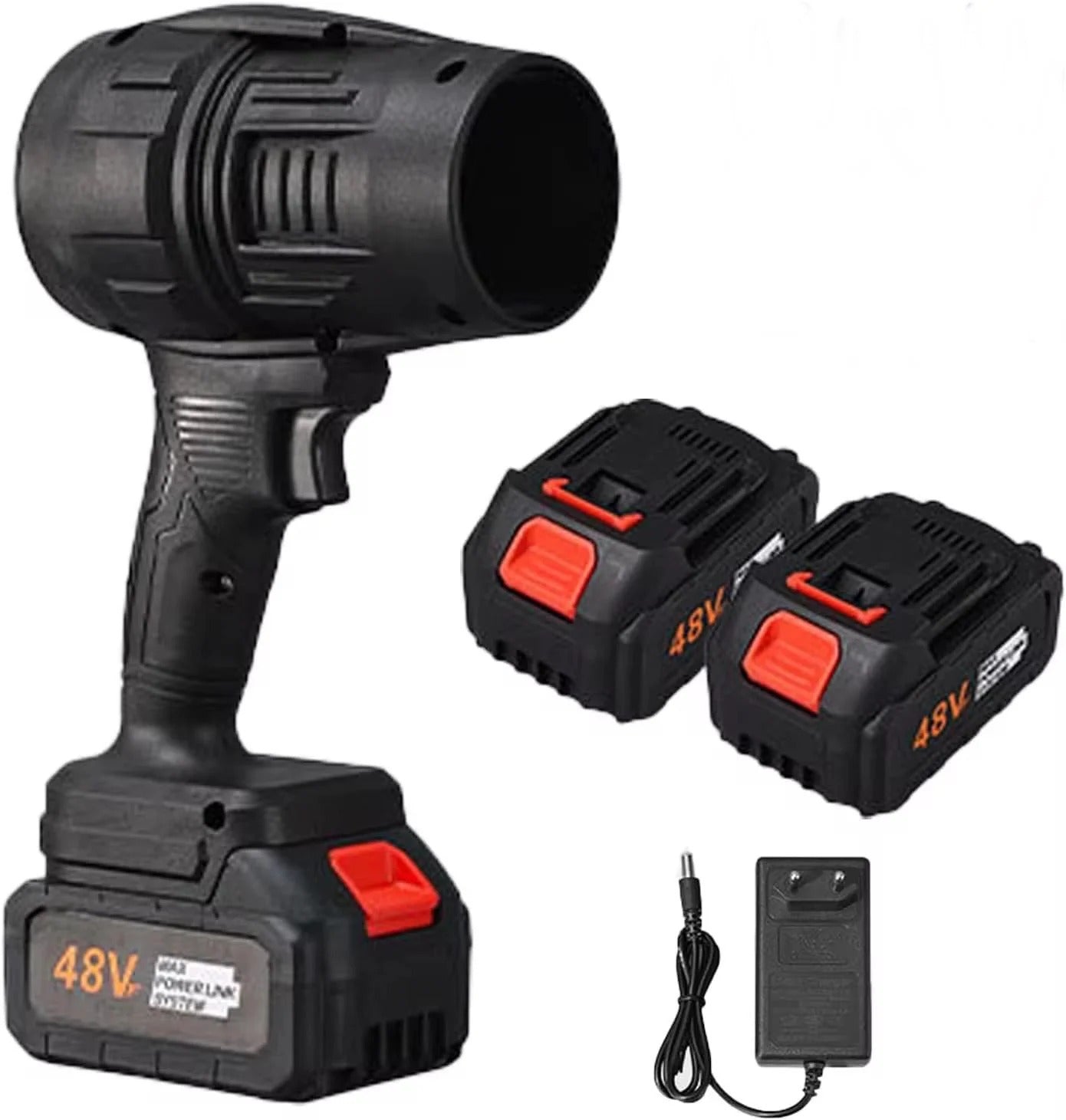 Suflanta Turbo Auto Portabila 1050W, 35000 RPM, 2 Acumulatori 48V