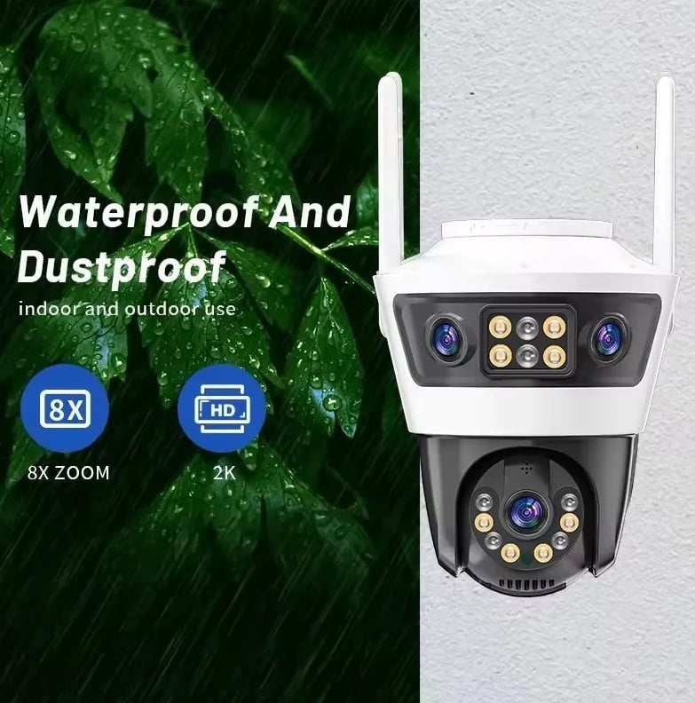 Camera Supraveghere WiFi Jortan JT-6, 9 MP, 1080p Full HD, IP66, Wireless Exterior/Interior - PromotiiZilnice