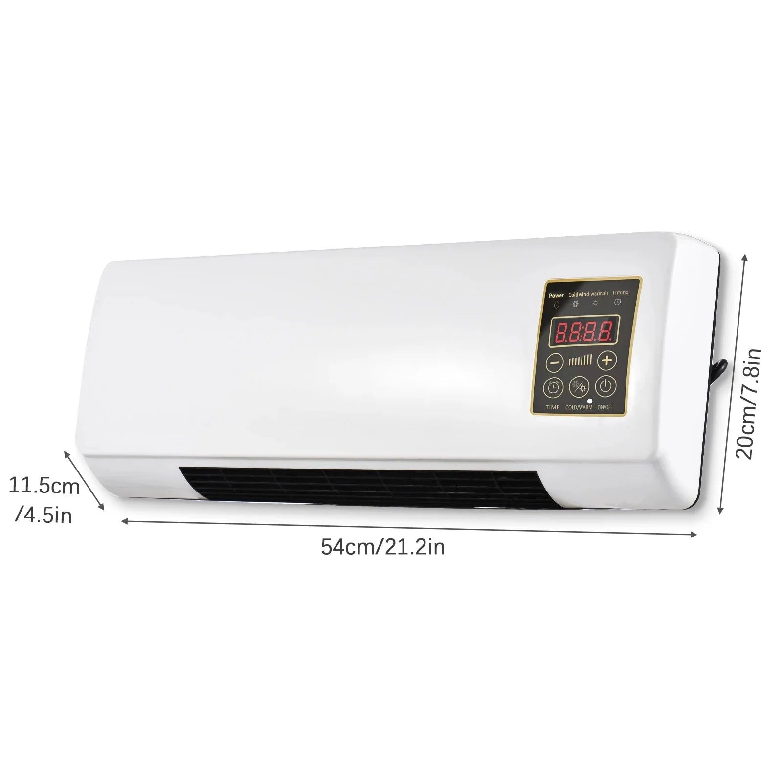 Aeroterma Electrica Portabila 1500W cu Incalzire si Racire, Montabila pe Perete sau Birou - PromotiiZilnice