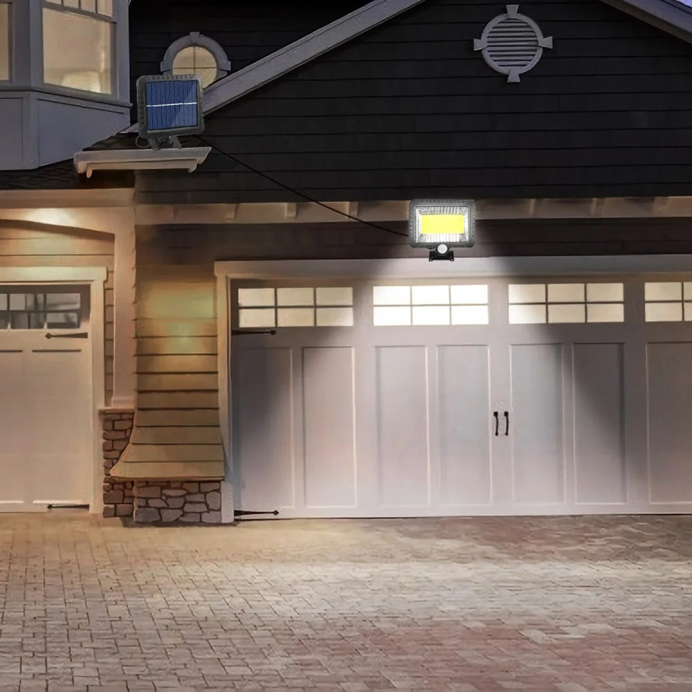 Lampa Solara 100W, 100 LED COB, IP65, Senzor de Miscare