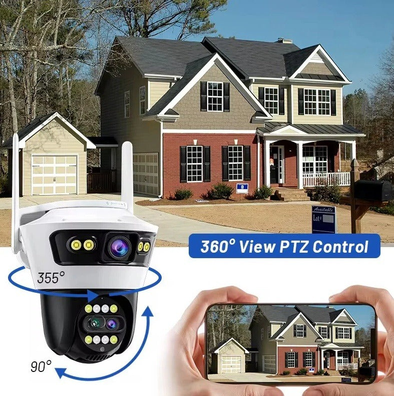 Camera Supraveghere WiFi Jortan JT-5, 9 MP, 1080p Full HD, IP66, Wireless Exterior/Interior Imagine secundară a produsului