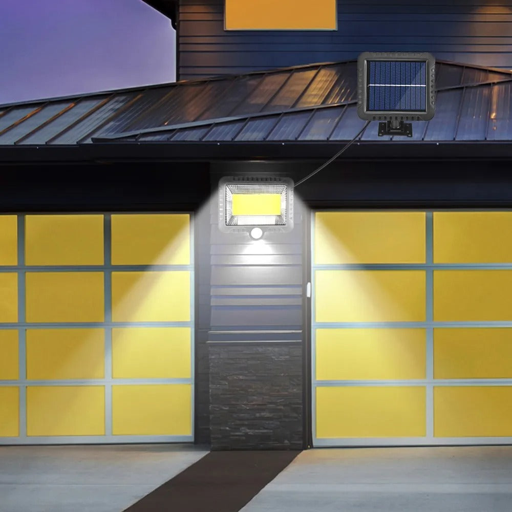 Lampa Solara 100W, 100 LED COB, IP65, Senzor de Miscare - PromotiiZilnice