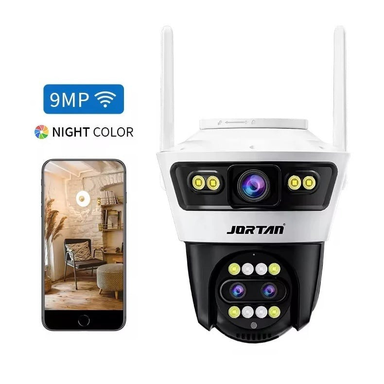 Camera Supraveghere WiFi Jortan JT-5, 9 MP, 1080p Full HD, IP66, Wireless Exterior/Interior - PromotiiZilnice