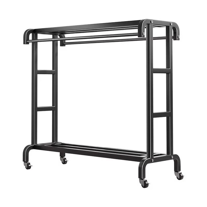 Raft metalic dublu pentru haine și pantofi, stabil, montaj rapid - PromotiiZilnice