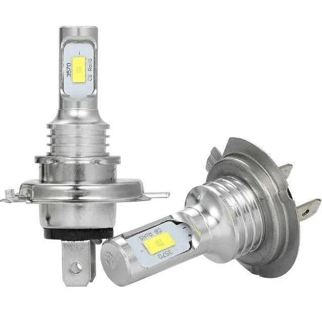 Set 2 becuri auto LED H7, 4000LM, 6000K, 80W