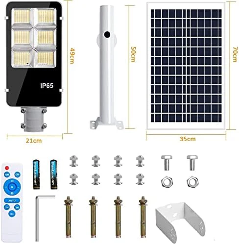 Lampa Solara Exterior Jortan 400W cu Senzor Miscare si Telecomanda PromotiiZilnice