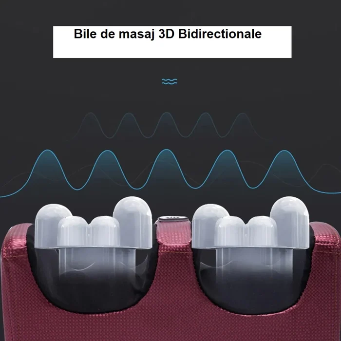 Aparat masaj picioare Shiatsu cu incalzire, 20 role, 4 programe, 3 niveluri intensitate - PromotiiZilnice