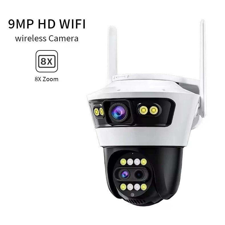 Camera Supraveghere WiFi Jortan JT-5, 9 MP, 1080p Full HD, IP66, Wireless Exterior/Interior - PromotiiZilnice