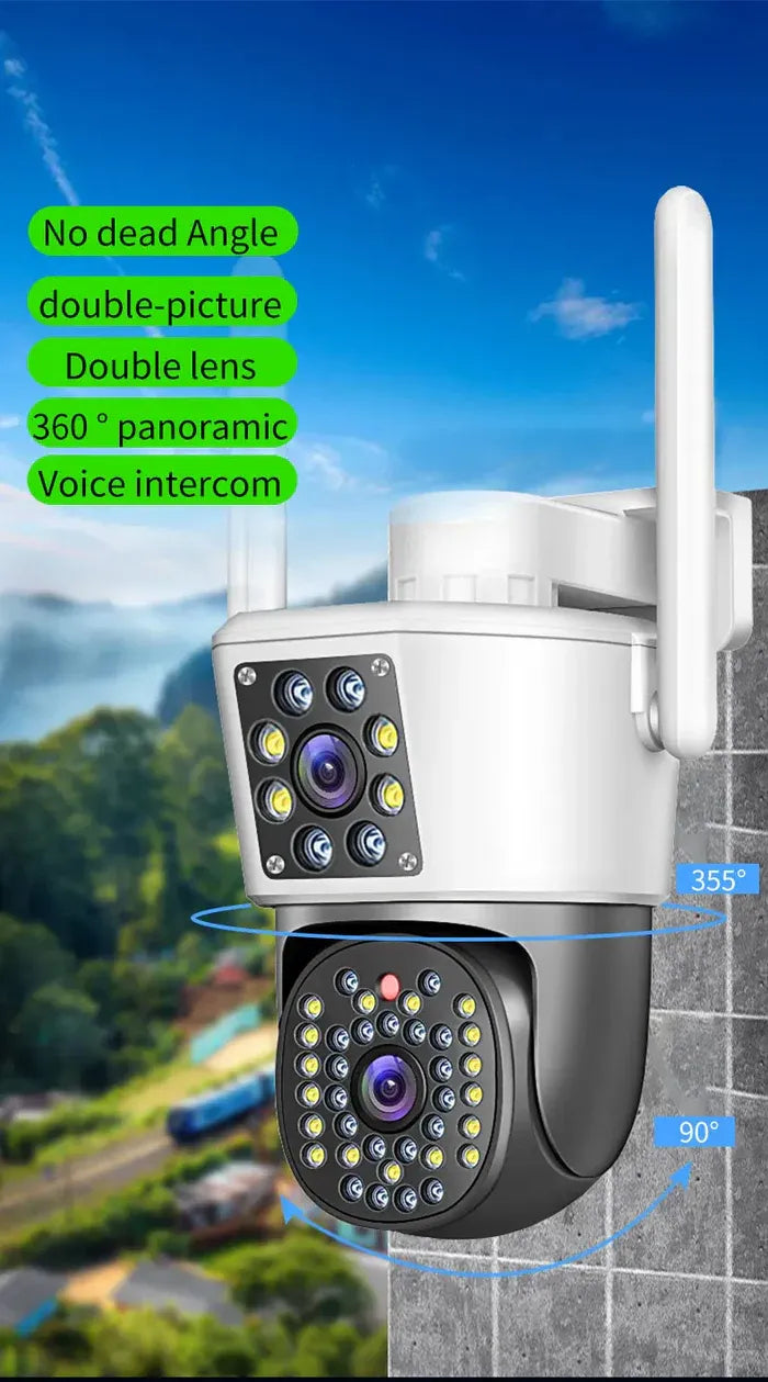 Camera Duala WiFi Jortan, 6MP 4K Ultra HD, Detectare Umana, Recunoastere Faciala - PromotiiZilnice