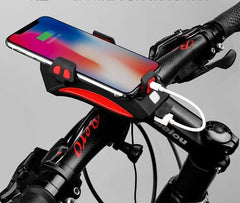 Lanterna bicicleta multifunctionala cu suport telefon si baterie de incarcare - PromotiiZilnice
