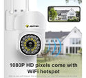 Camera de Securitate WiFi JT-8161QJ 1080P, Viziune Nocturna 30M, Detectie Human-ID