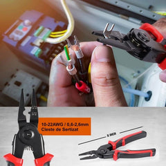 Cleste Electrician 5 in 1 ,Sertizare, Taiat si Deizolat Cabluri - PromotiiZilnice