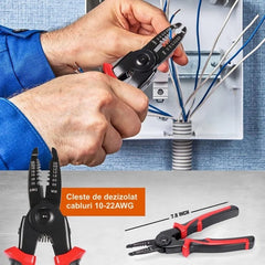 Cleste Electrician 5 in 1 ,Sertizare, Taiat si Deizolat Cabluri - PromotiiZilnice