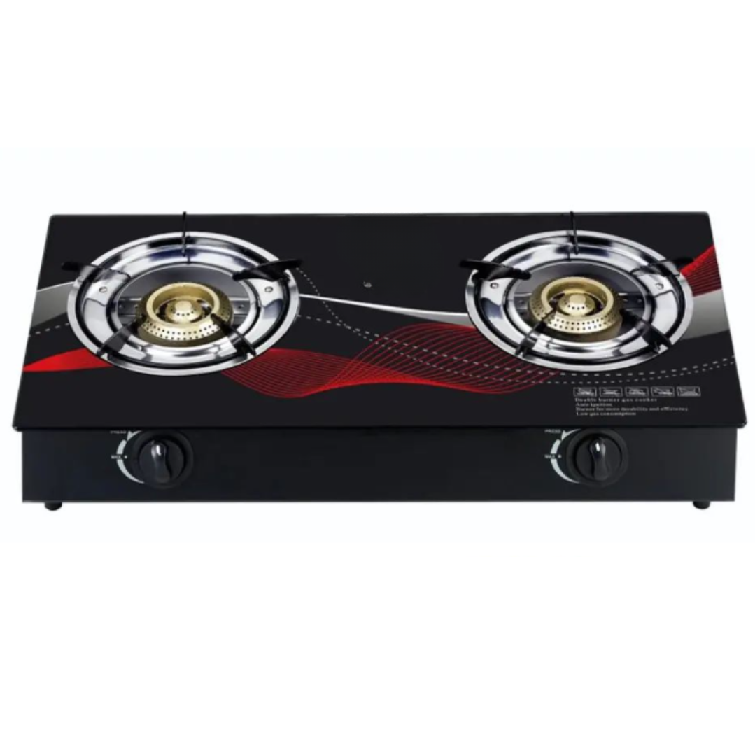 Aragaz, Plita GPL cu 2 Arzatoare, Sticla Securizata, Design Modern PromotiiZilnice