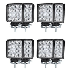 Set 8 proiectoare 16 LED 48W auto OFF-ROAD, IP 67 - PromotiiZilnice