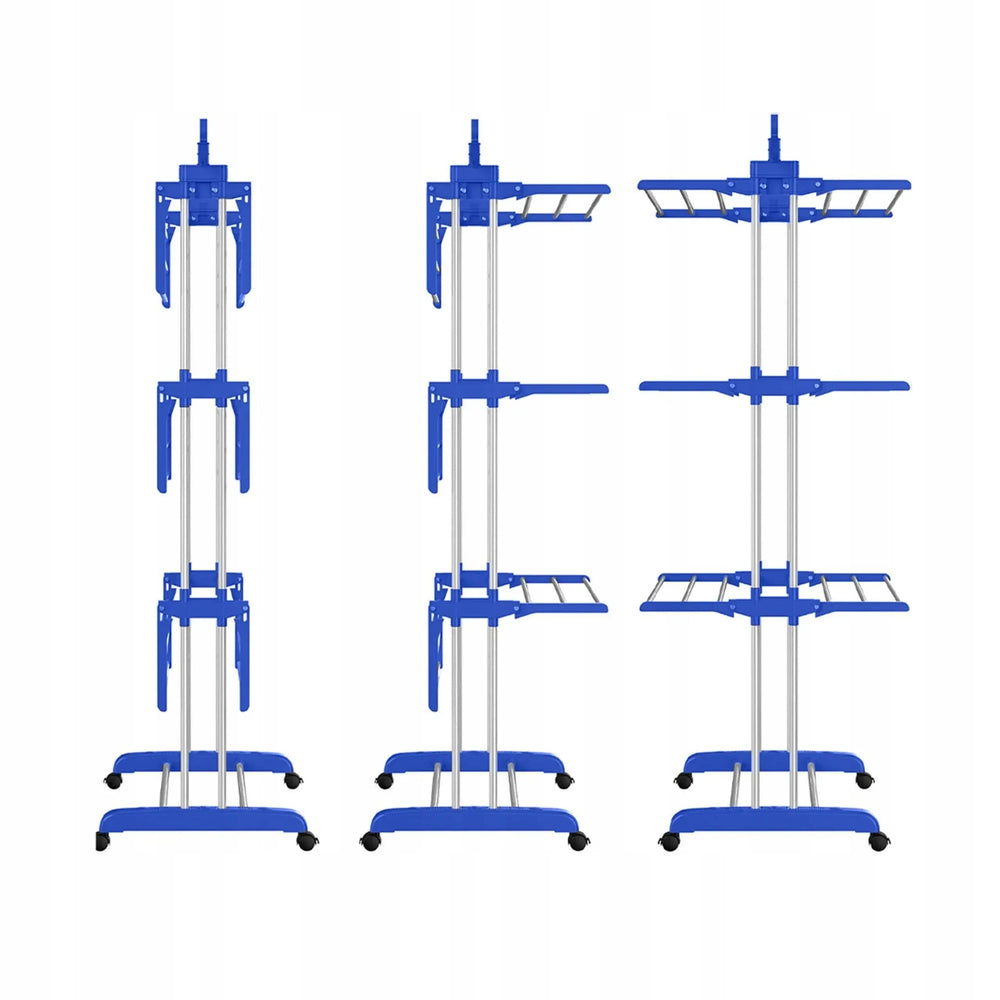 Uscator vertical rufe pliabil cu roti si suport umerase PromotiiZilnice
