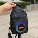 Boxă portabilă tip rucsac, Bluetooth 5.0, lumini RGB, FM, TWS, power bank - PromotiiZilnice