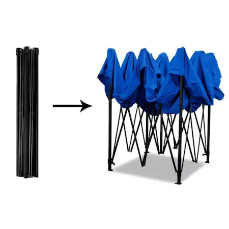 Pavilion textil 3x3 metri, prelata 800 g/mp, cort impermeabil cu structura metalica tip armonica PromotiiZilnice