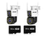 Set 2 Camere Supraveghere, Jortan 6MP Full HD 4K, Detectare Umana si Faciala, 2 Carduri 32GB incluse PromotiiZilnice