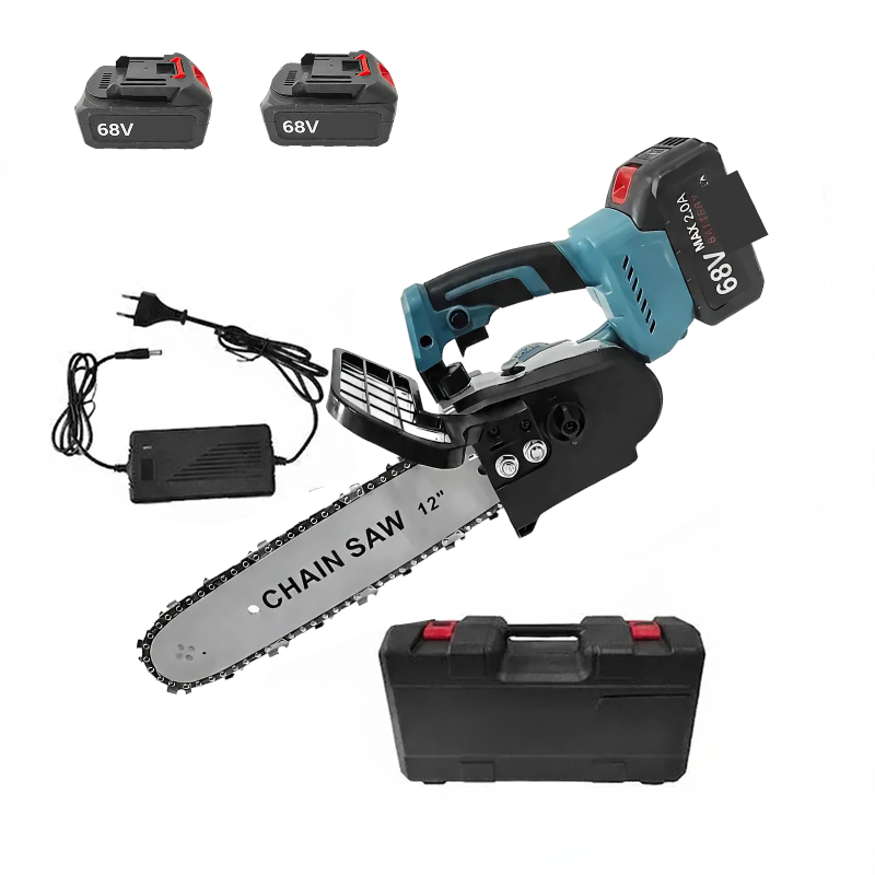 Drujba Electrica Portabila 900W cu Lant, Lama 30 cm, 2 Acumulatori 68V, Ungere Automata - PromotiiZilnice