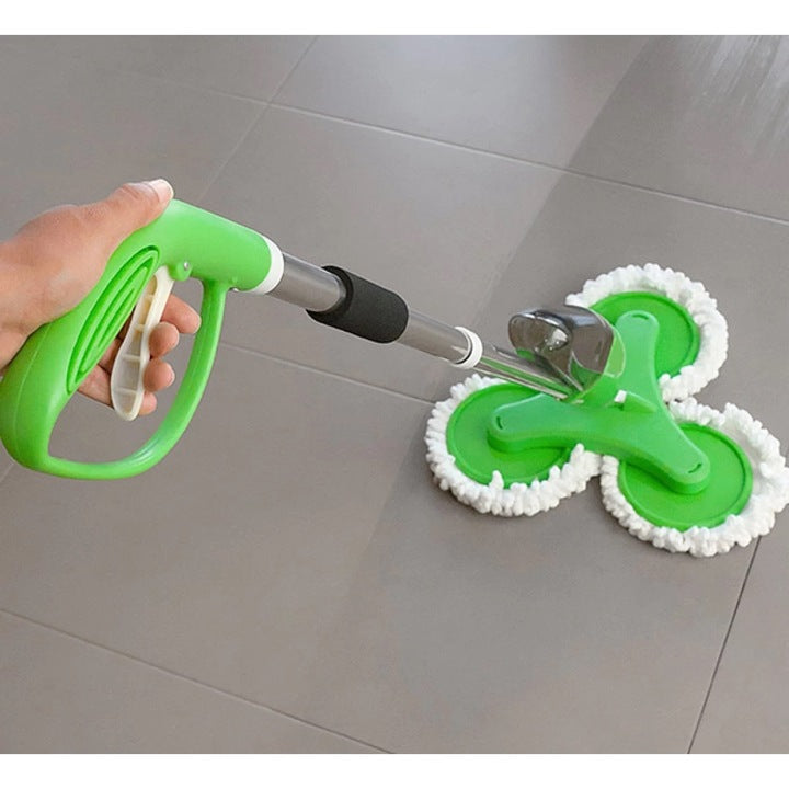 Mop Spray Triplu 600 ml, Microfibra Reutilizabila si Capete Rotative PromotiiZilnice