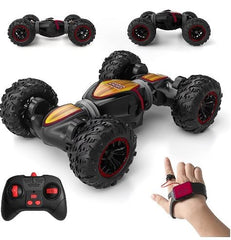 Masina RC pentru Cascadorii, Tractiune Integrala 4WD, Negru/Portocaliu - PromotiiZilnice