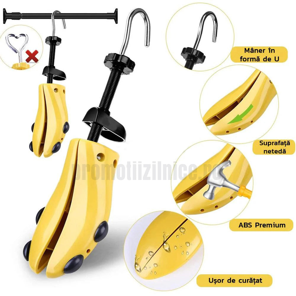 Set 2 Sanuri/Calapoade Reglabile pentru Pantofi, Largire si Alungire PromotiiZilnice