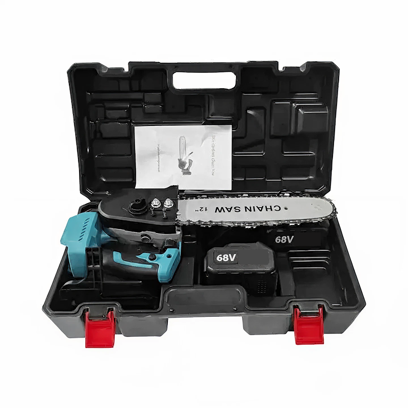 Drujba Electrica Portabila 900W cu Lant, Lama 30 cm, 2 Acumulatori 68V, Ungere Automata - PromotiiZilnice