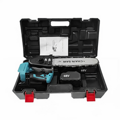 Drujba Electrica Portabila 900W cu Lant, Lama 30 cm, 2 Acumulatori 68V, Ungere Automata - PromotiiZilnice