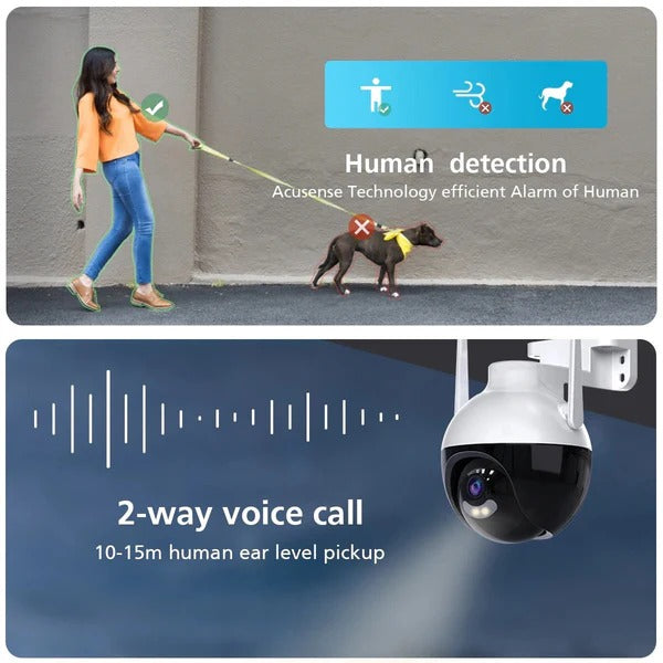Camera Supraveghere WiFi 5MP PTZ 360° – Color Night Vision, IP66 - PromotiiZilnice