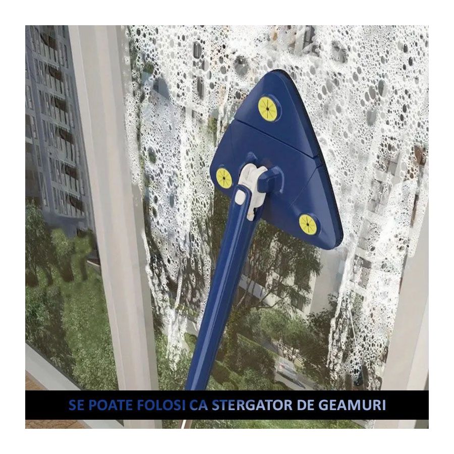 SET 2x Mop multifunctional, mop triunghiular, mop telescopic, mop 360 gr PromotiiZilnice