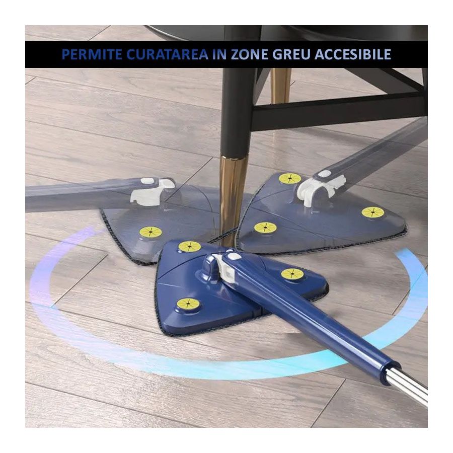 SET 2x Mop multifunctional, mop triunghiular, mop telescopic, mop 360 gr PromotiiZilnice