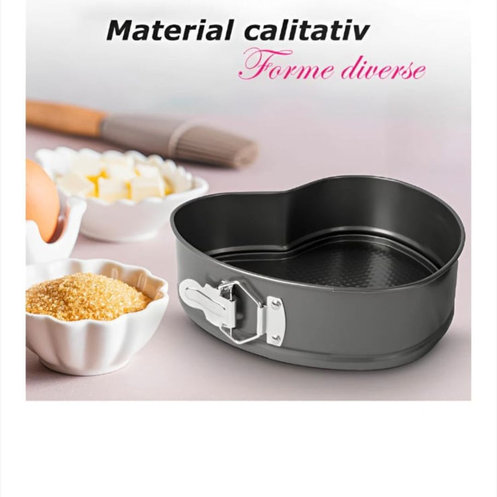 Set Forme Tort 3 Bucati, Inima, Rotund, Patrat, Calitate Superioara PromotiiZilnice