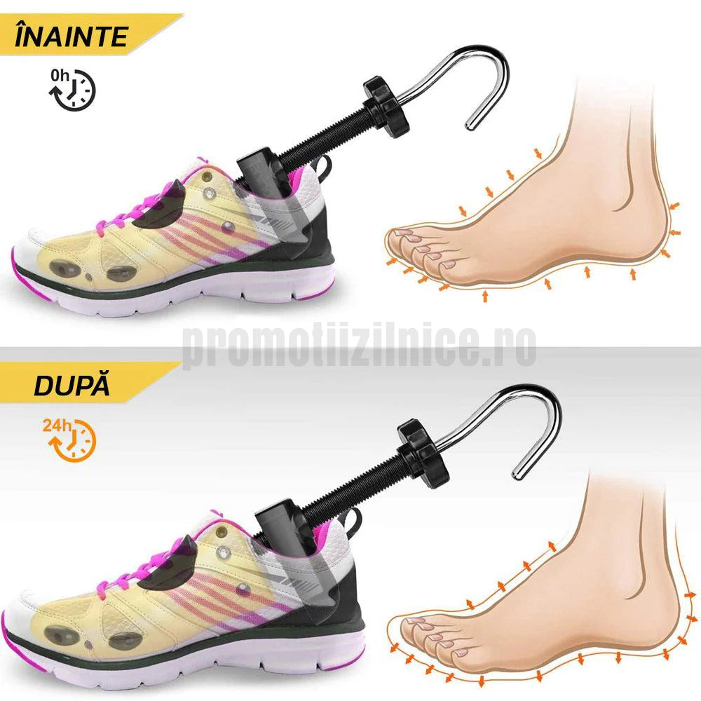 Set 2 Sanuri/Calapoade Reglabile pentru Pantofi, Largire si Alungire PromotiiZilnice