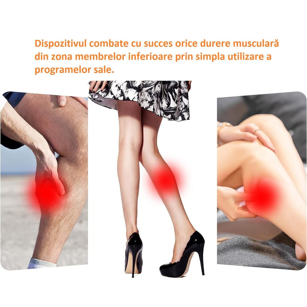 Aparat de masaj pentru picioare, incalzitor cu presiune a aerului, 3 moduri, Gri PromotiiZilnice