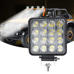 Set 8 proiectoare 16 LED 48W auto OFF-ROAD, IP 67 - PromotiiZilnice