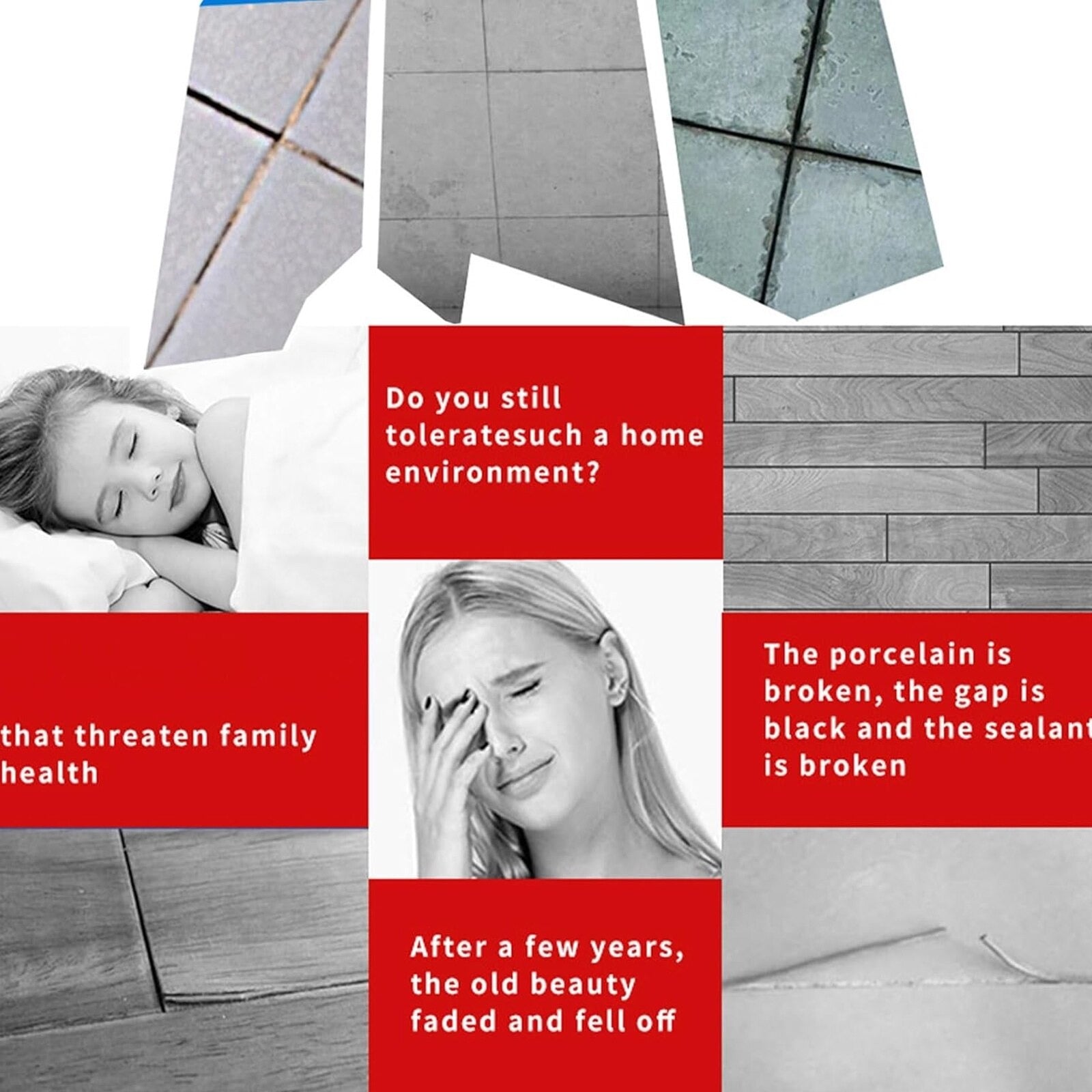 Set 2 x Umplutura Impermeabila pentru Rosturi de Gresie si Faianta, Etansare Rapida si Durabila, Alb, 150 ml/sticla - PromotiiZilnice