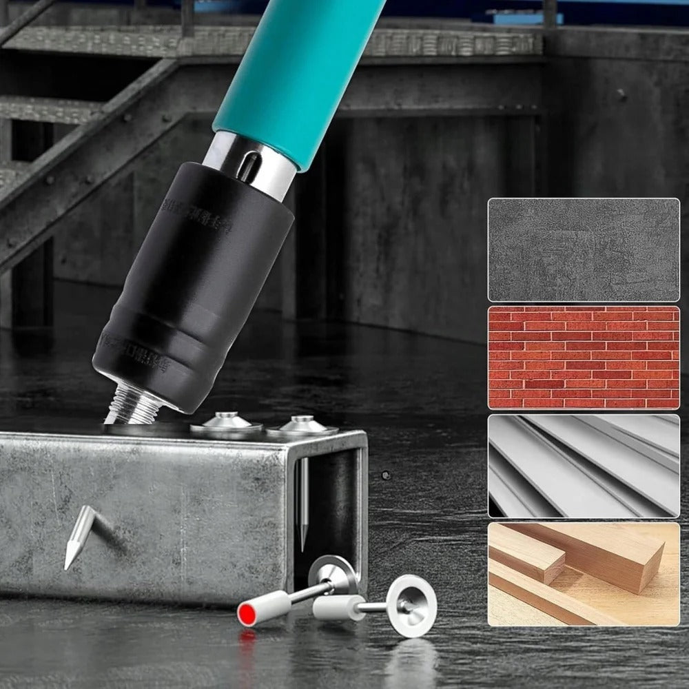 Kit pistol manual pentru fixare nituri/ cuie, Accesorii + 50 Cuie PromotiiZilnice