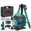 Nivela laser 4D, 16 linii, cu telecomanda, cu 1 baterie, albastru/negru - PromotiiZilnice