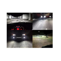 Set 2 Becuri Auto H7, LED cu Lupa PRO, 140W, Set 2, 6500K, Luminozitate 300% - PromotiiZilnice