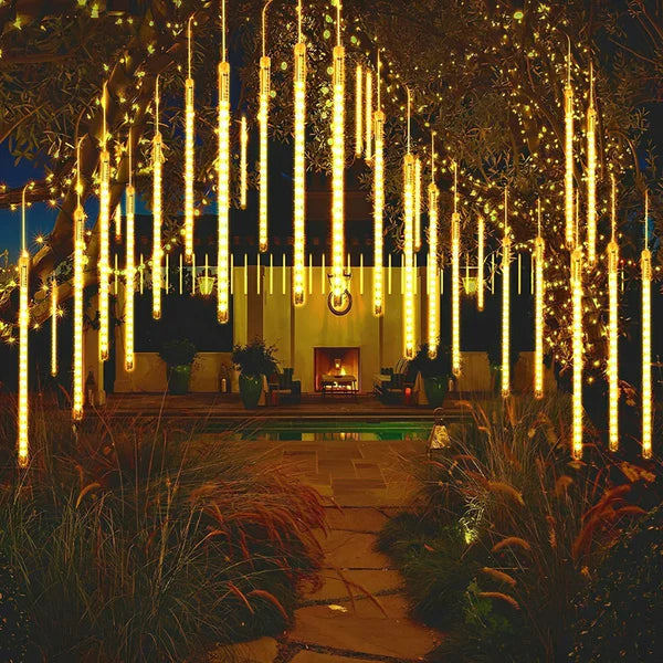 Instalatie Craciun Turturi LED cu Efect Meteor Shower, 288 LED-uri, IP44, Exterior-Interior - PromotiiZilnice