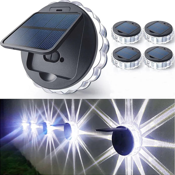 Set 4 Lampi Solare LED Model Floare, Senzor de Lumina PromotiiZilnice