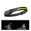 Lanterna de cap banda led cu acumulator, Unghi Larg de Iluminare, Led Puternic si Senzor Miscare PromotiiZilnice